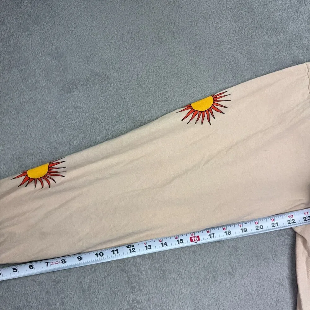 Bad Bunny x Coachella Shirt Mens Large Beige Cotton Graphic Print Long Sleeve - Picture 8 of 12